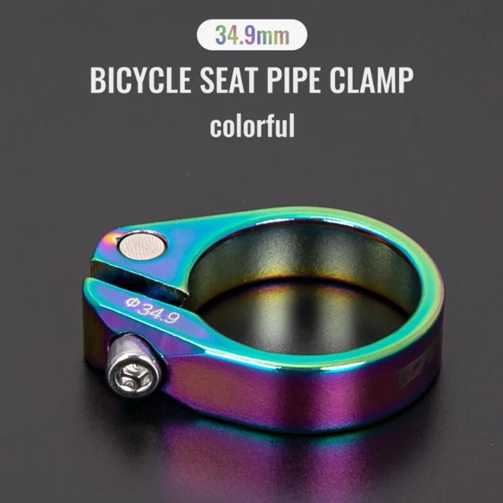 Alloy Seatpost Clamp TANKE Aluminum Alloy Black Clamp Colorful Seatpost Suitable Fashionable Firm New Practical