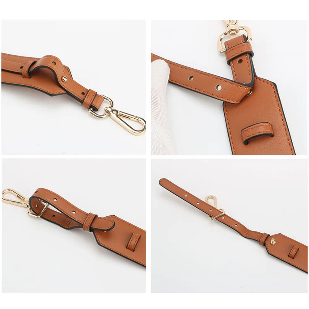 Adjustable Wide Shoulder Bag Strap Replacement PU Leather Women Crossbody Bags Strap Fashion Handbag Belt DIY Bags Accessories