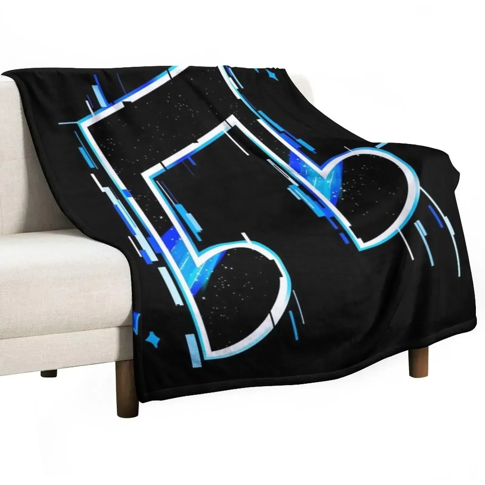 DJ PON3 music note Throw Blanket Furry warm winter Comforter Weighted Blankets