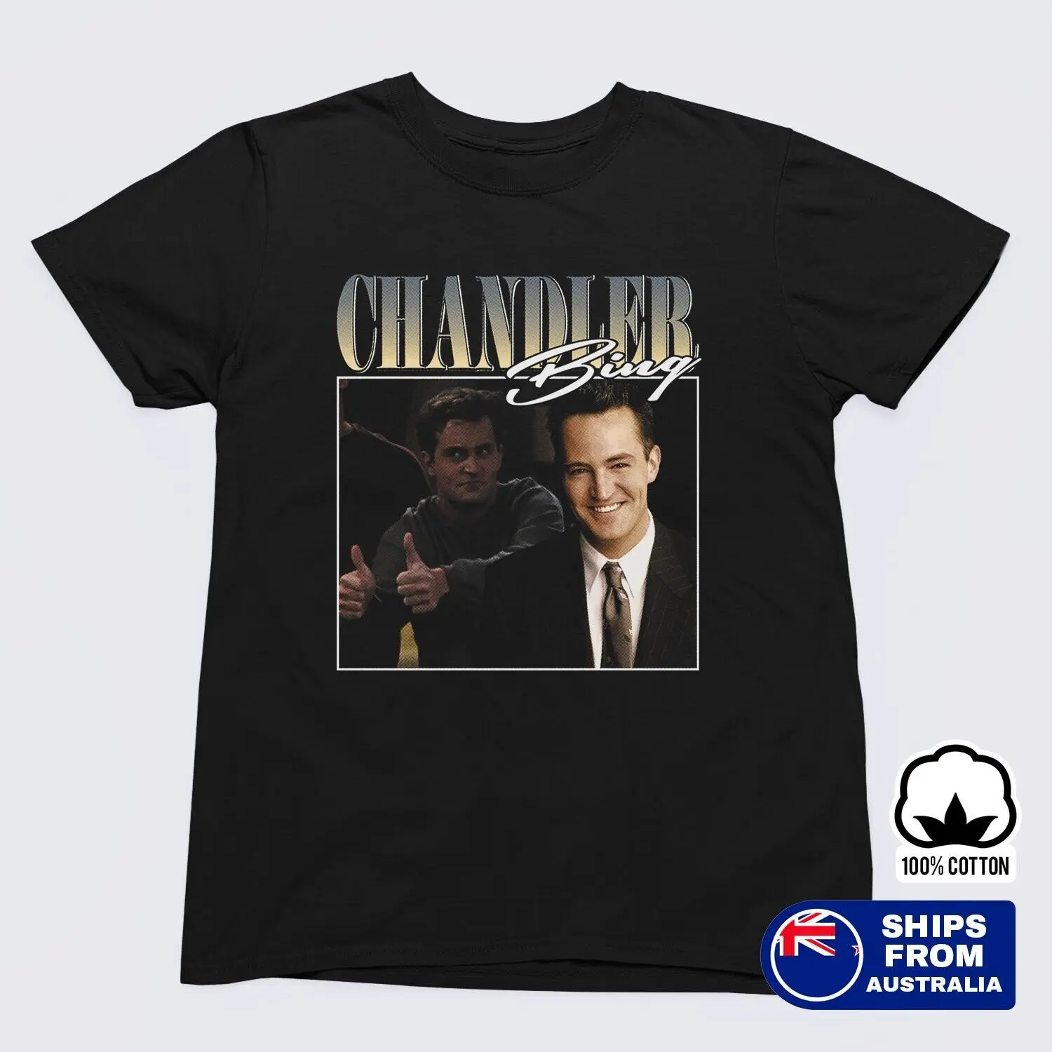 Chandler Bing Classic Pose Graphic T-Shirt – TV Show- Men's & Women's Tee