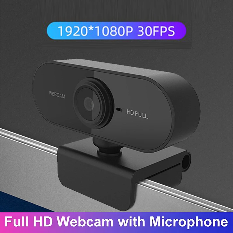 

1080P Webcam Mini Camera Rotable Full HD Webcam with Microphone 30fps USB Web Cam for Auto Focus PC Laptop Video Shooting Camera