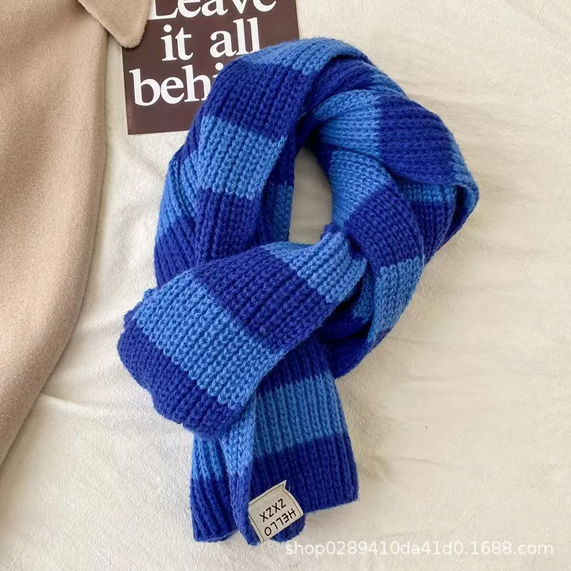 قطعة واحدة من وشاح دافئ محبوك بسيط مع نسيج Aut & Win، مناسب للتنقل اليومي، ملابس فاخرة خفيفة، ناعمة ومتعددة الاستخدامات #6