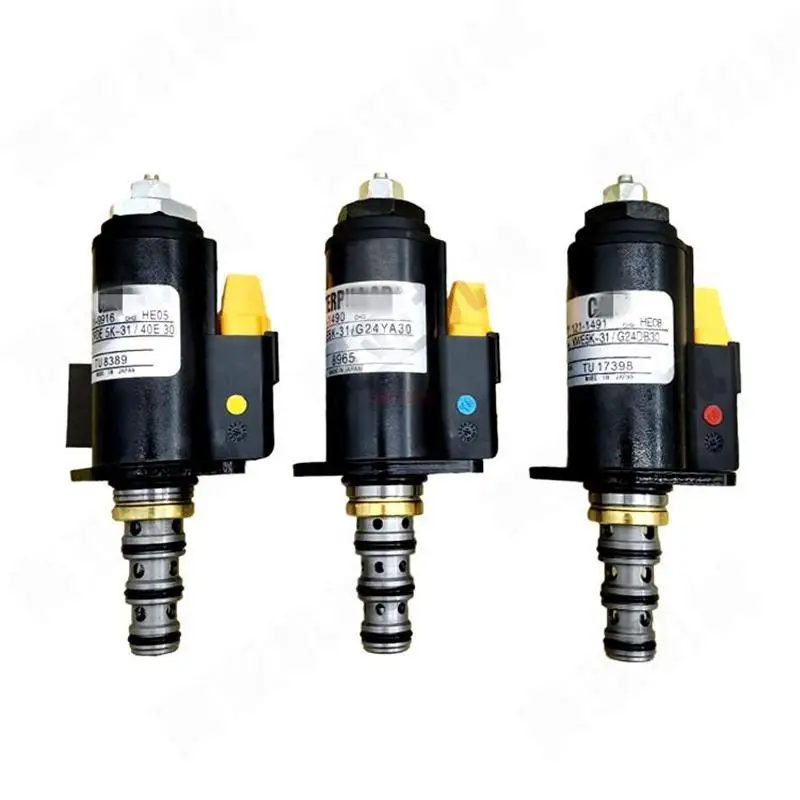 

For E312 E320B Hydraulic Pump Proportional Solenoid Valve E320C E320D Safety Lock Rotary Solenoid Valve Excavator