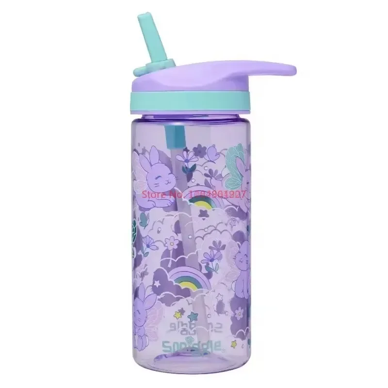 Original Australian School Bag Purple Angel Rabbit Medium Children Backpack Water Cup Retractable Pen Bag Student Surprise Gifts