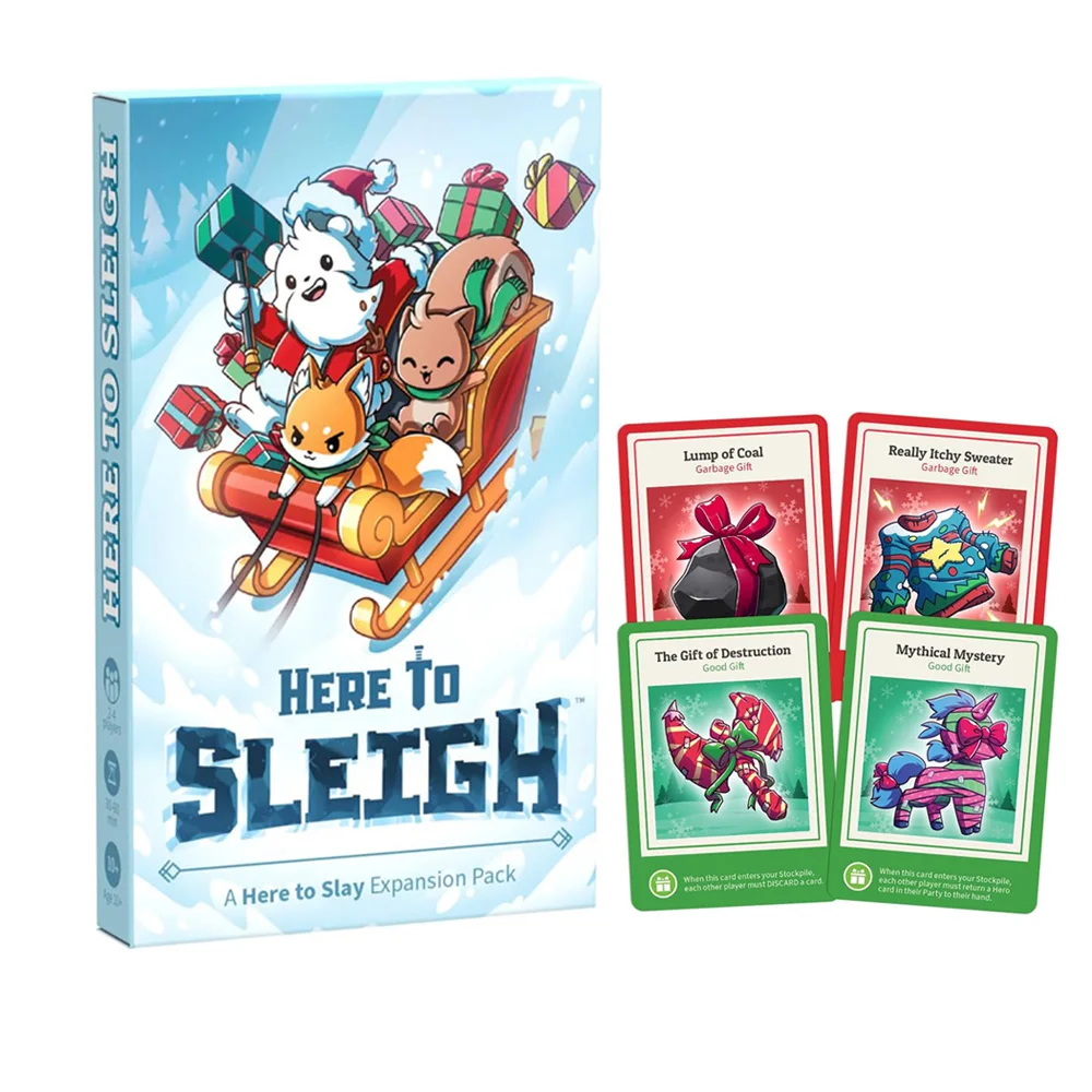 Unstable Games Here to Sleigh Holiday Expansion Pack - Designed to be added to your Here to Slay Base Game