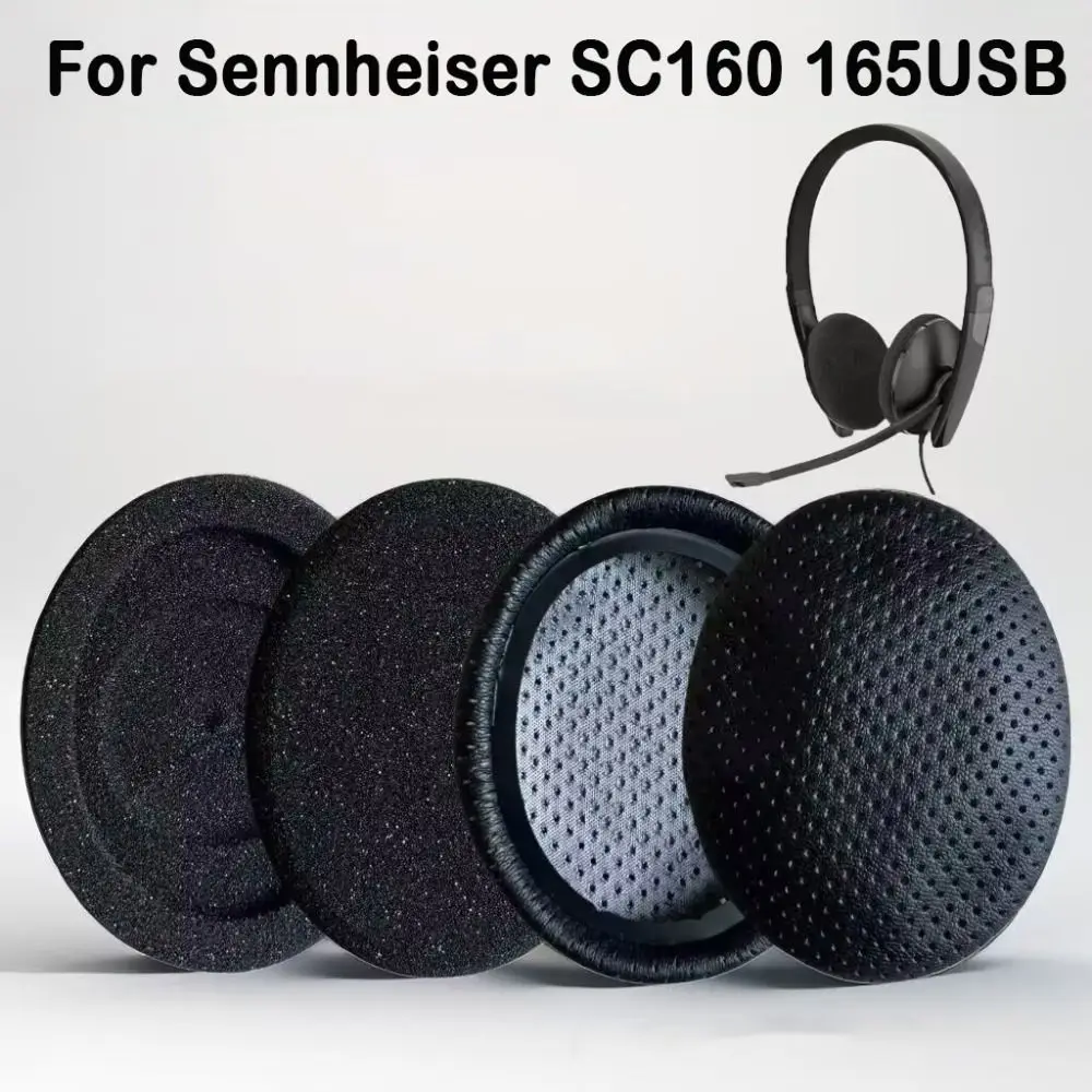 1 paar Schwamm Ohr Pads Atmungsaktive Ersatz Headset Ohrenschützer Memory Foam Ohrpolster für Sennheiser SC160 165USB