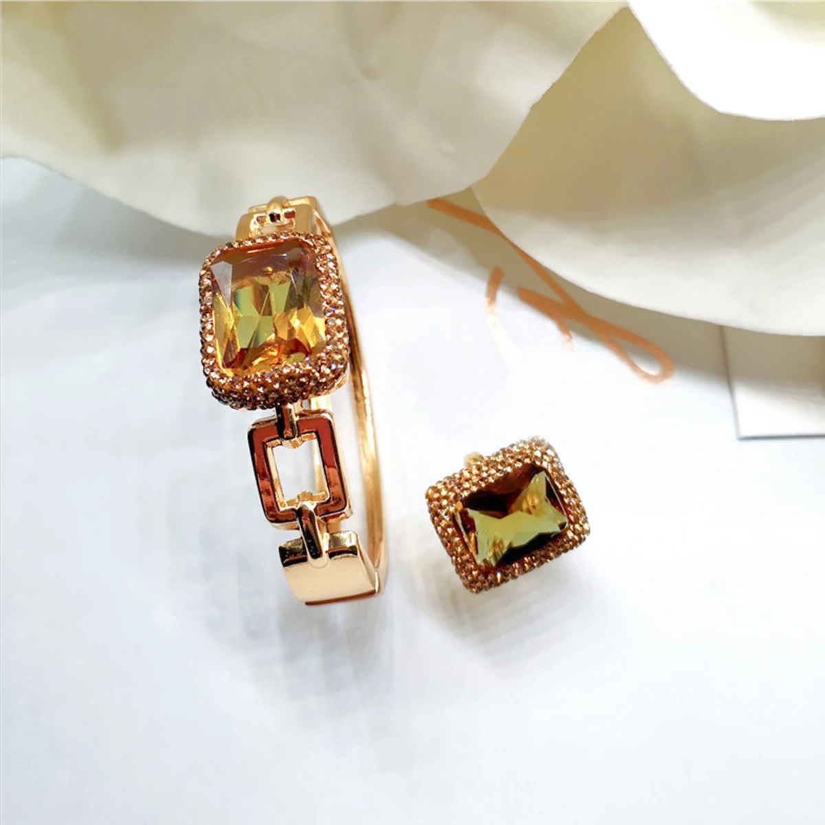 Turkish colored stone Sultanite stone jewelry,rectangle cuff bracelet for women different lights change colors elegant fashion