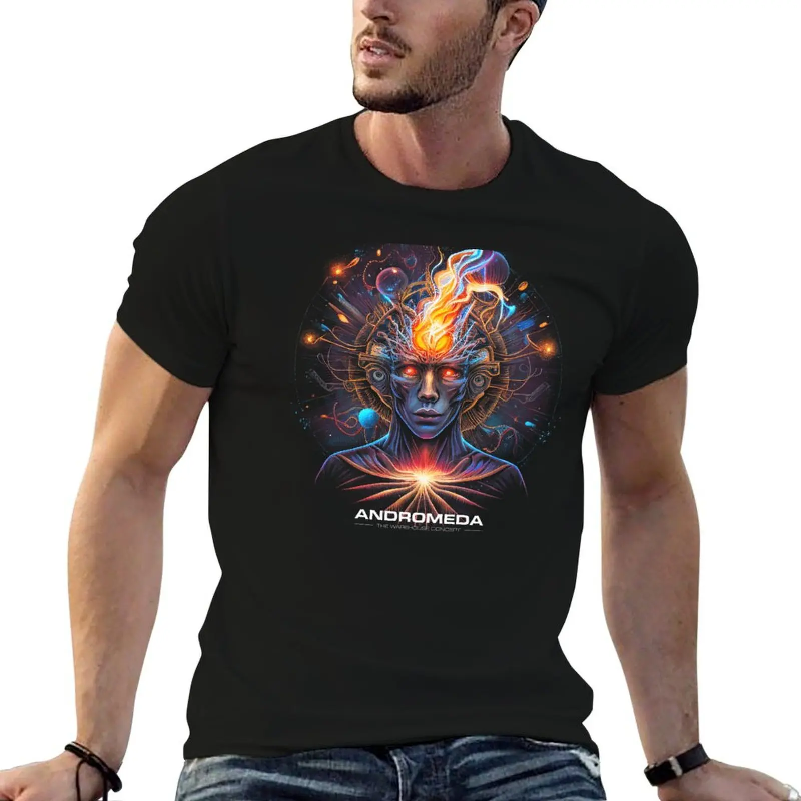 Andromeda - The Warehouse Concept T-Shirt tops shirts graphic tees sports fans essential t shirt clothes for men