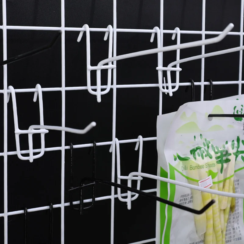 custom.Supermarket Grid Shelf Hook Jewelry Mobile Phone Accessories Hook Supermarket Shelf Display Hanger Metal Peg Board Hook
