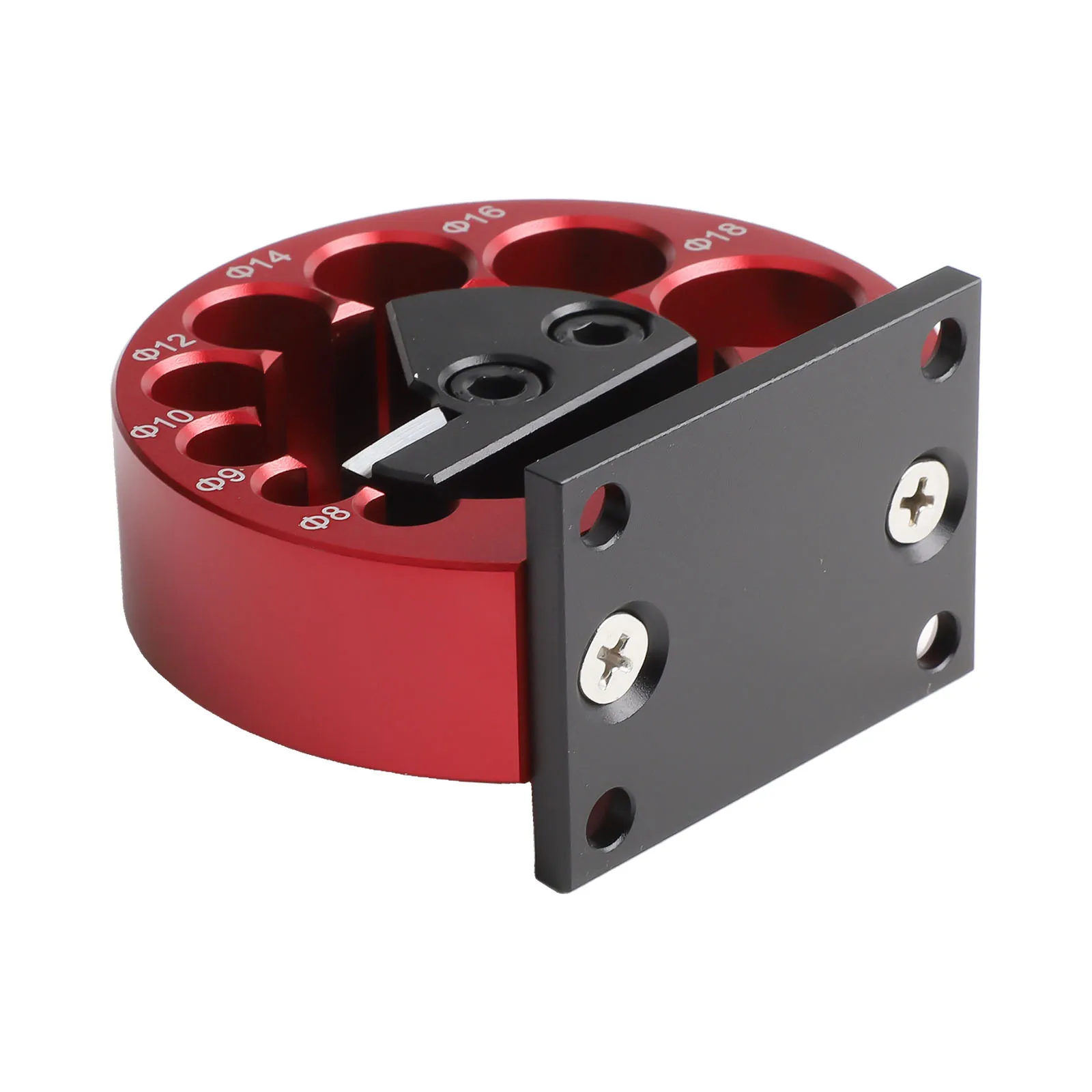 

Adjustable Electric Round Drill Dowel Maker Jig CNC Aluminum Alloy Construction 8mm 20mm Round Hole Woodworking Tool