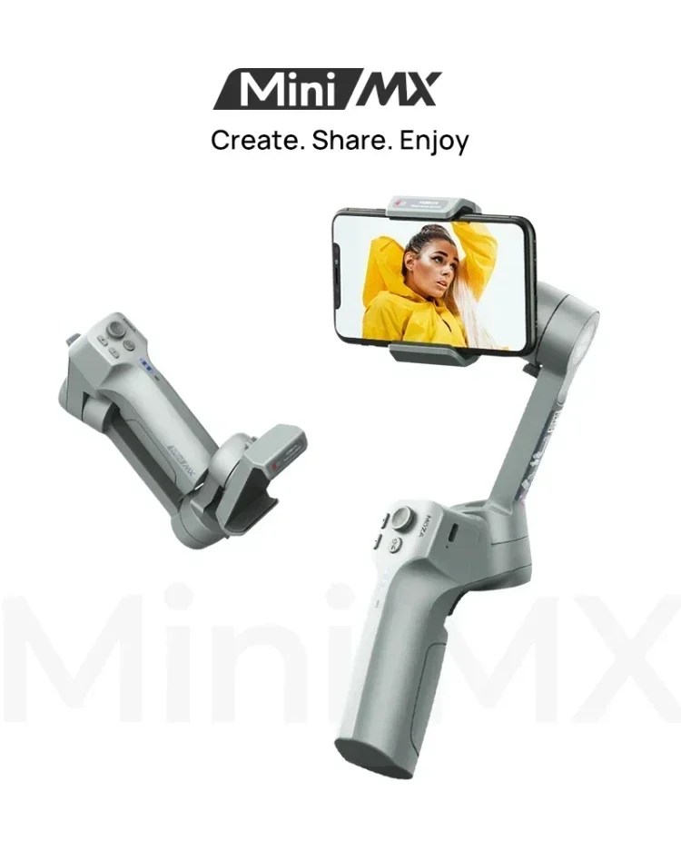 Dropshipping MOZA Mini MX 3 Axis Foldable Handheld Gimbal Stabilizer 3-Axis Vlog Selfie Stick for Action Camera and Smart Phone