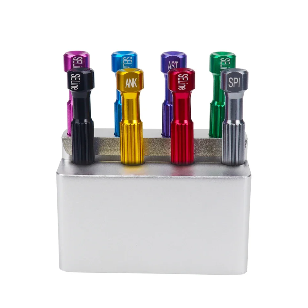 

8Pcs Dental Laboratory Stainless Steel Implant Screw Driver Dentistry Tool Kit Micro Screwdriver Dentist Instrument Without Base