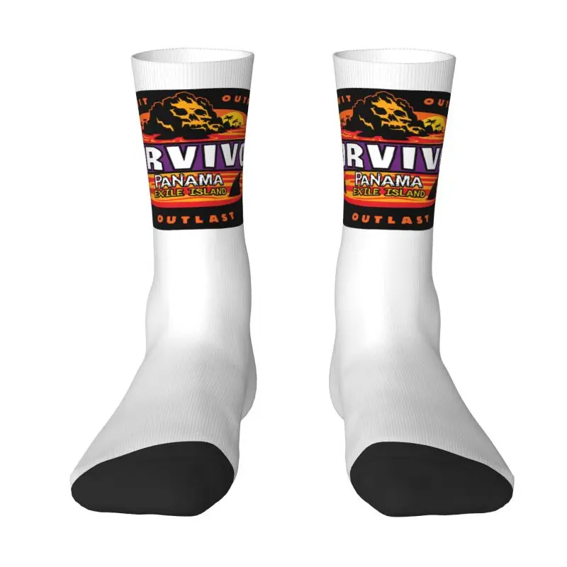 

Funny Men's Adventure Game TV Show Survivor Dress Socks Unisex Comfortable Warm 3D Printing Crew Socks