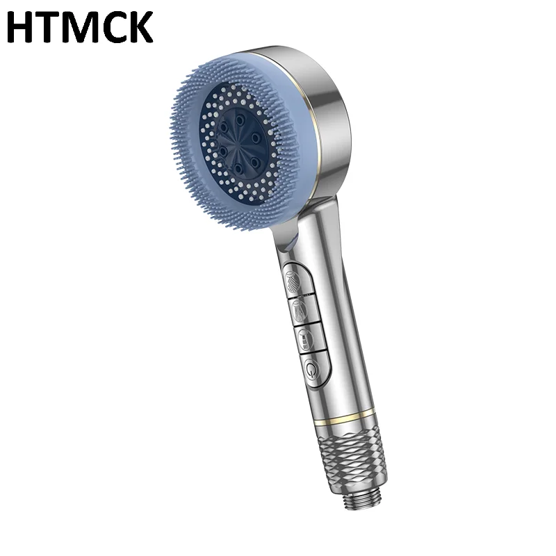 HTMCK Supercharged Shower Head Four-speed Adjustment With Water Seal Multi-functional Home Shower Bathroom Accessories