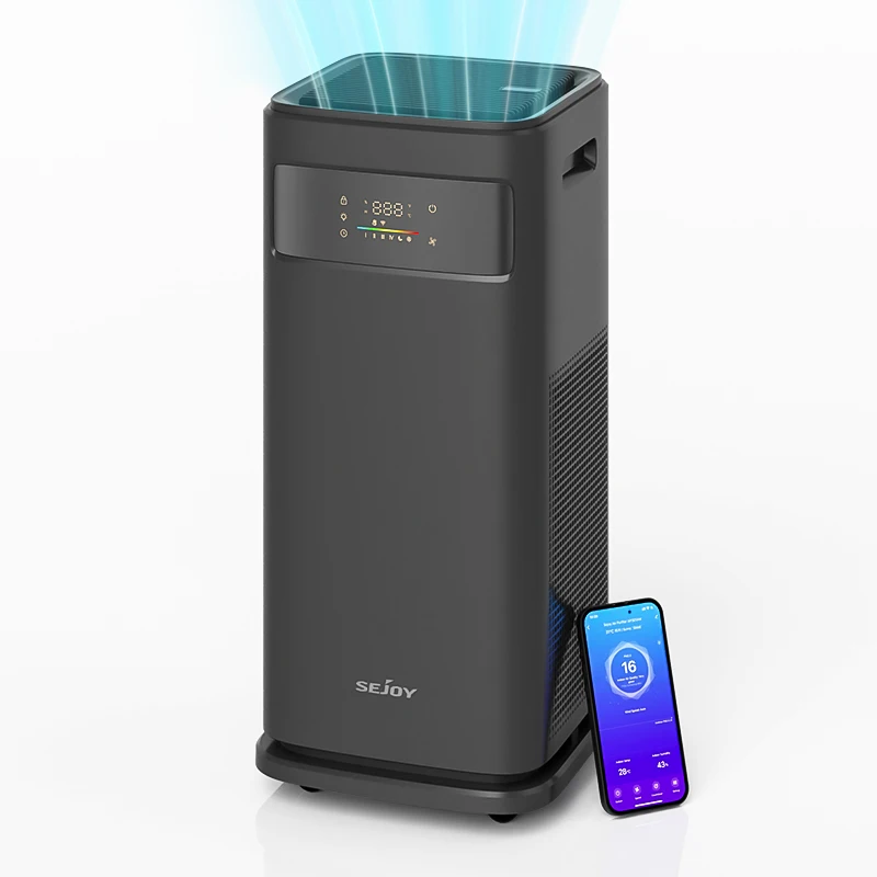 

Sejoy Air Purifier for Homes with True HEPA H13 Filter for Home Allergies and Pets Hair, Smokers in Bedroom Cleans Air