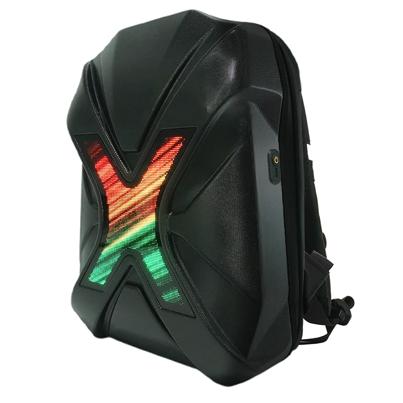 

DIY Animation Motorcycle Helmet Bag LED Motorbike Helmet Bag Outdoor Sports Backpack DIY Animation Cycling Backpacks Schoolbag