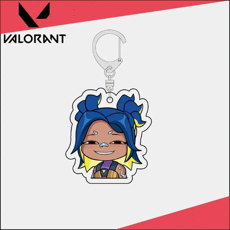 Popular Game VALORANT Acrylic Keychain Cartoon Characters Backpack Hanging Keyring Pendant Accessories Ornament Fans Gifts