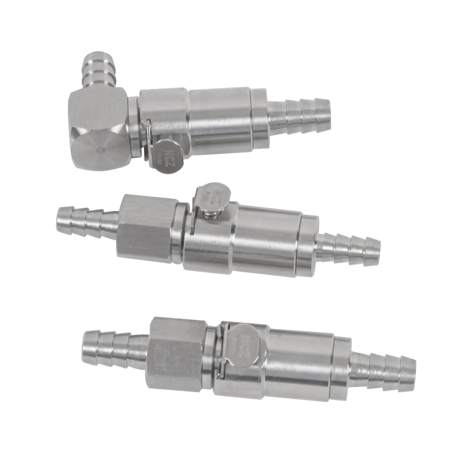 

Motorcycle 6MM/8MM Stainless Steel Race Fuel Coupler Connector Shut-Off Valve Petrol Hose Quick Release Non Drip Interface