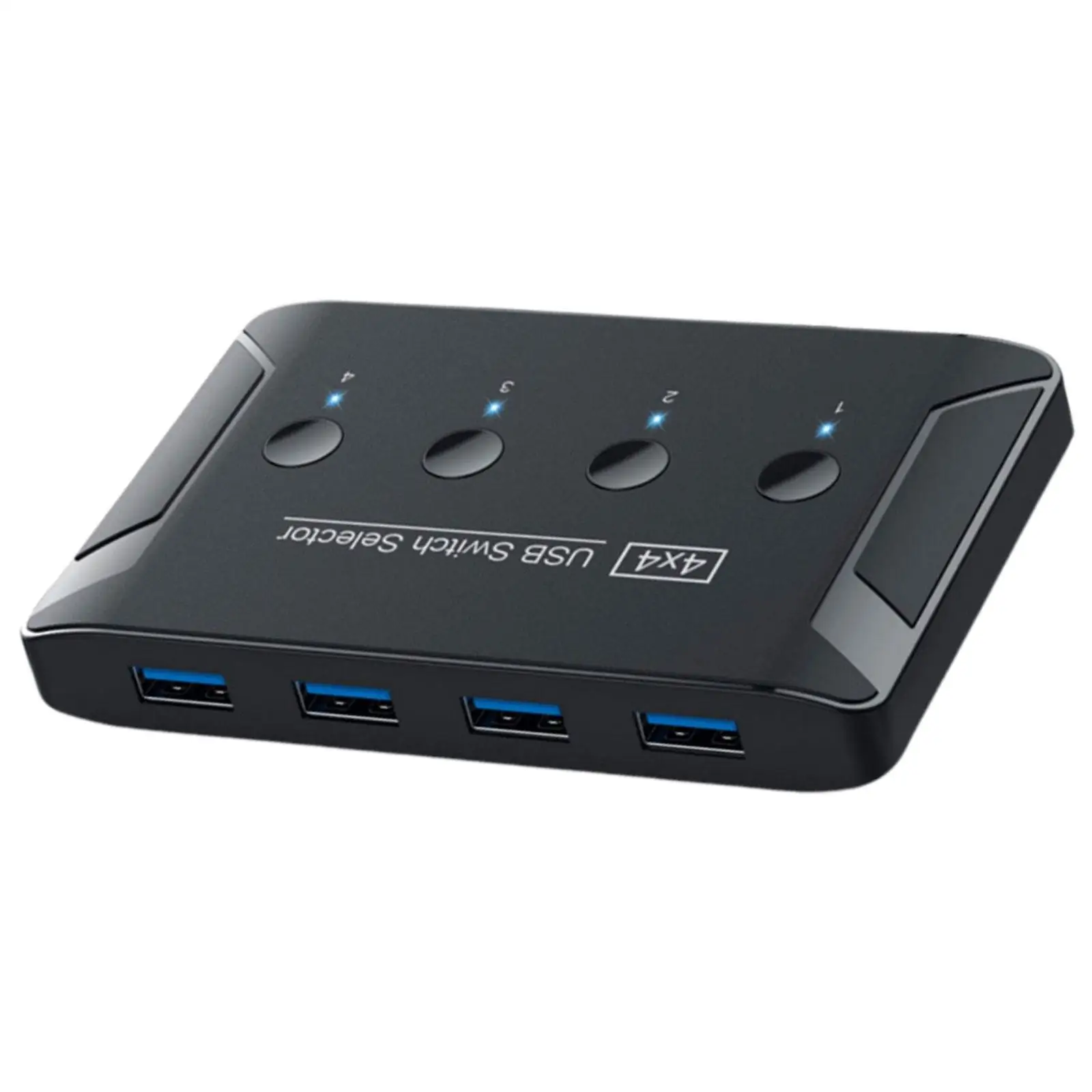 USB 3.0 스위치 선택기, 마우스 키보드 프린터 스캐너, 리눅스 윈도우용, 4 포트, 원 버튼 스와핑, 4 컴퓨터 공유 어댑터