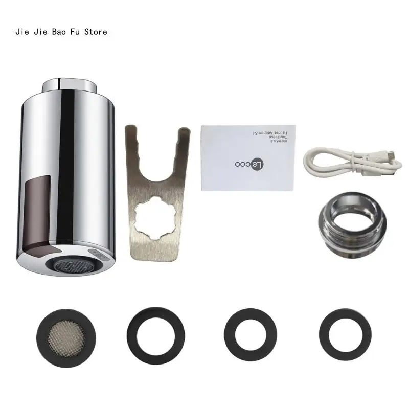 

E8BD for Smart Touchless Faucet Infrared Sensor Adapter Sink Water Saving Automatic Faucets Nozzle Adapter for Kitchen