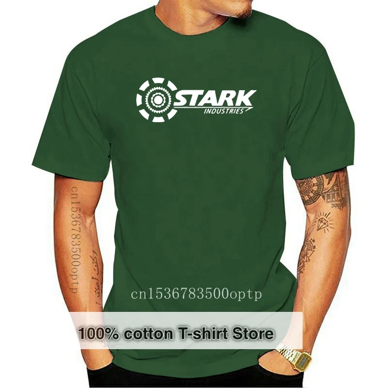 t-shirt for women STARK INDUSTRIES TONY STARK  Summer Brand 100%  Fitness Fit Slim Men 100% Men's Sportswear T-shirts