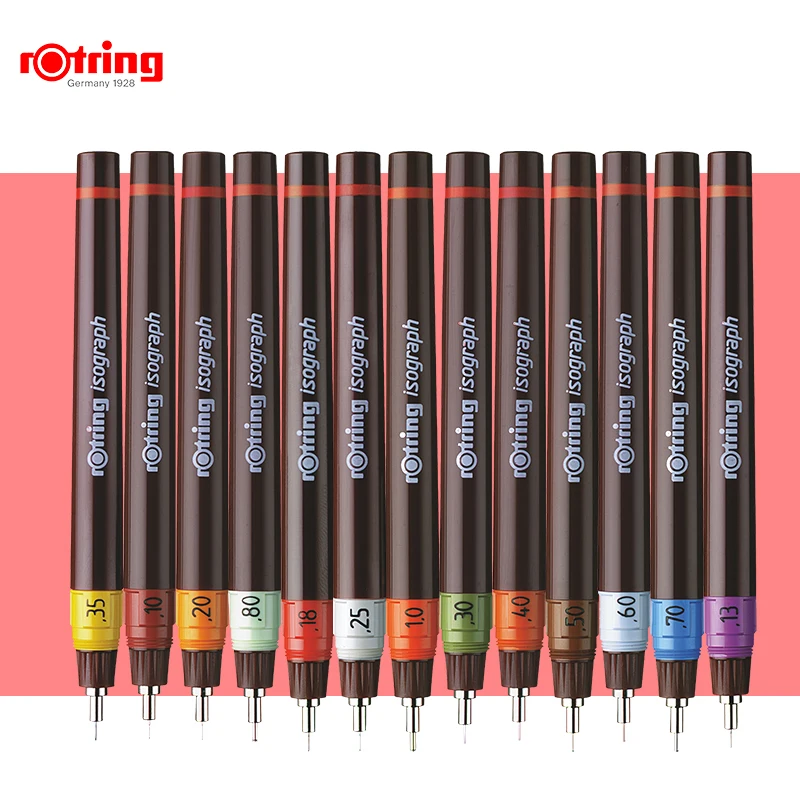 caneta rotativa isograph needle repeated replacement nib addable ink gancho line pen pintados a mao drawing pen 0108 mm 1pc 01