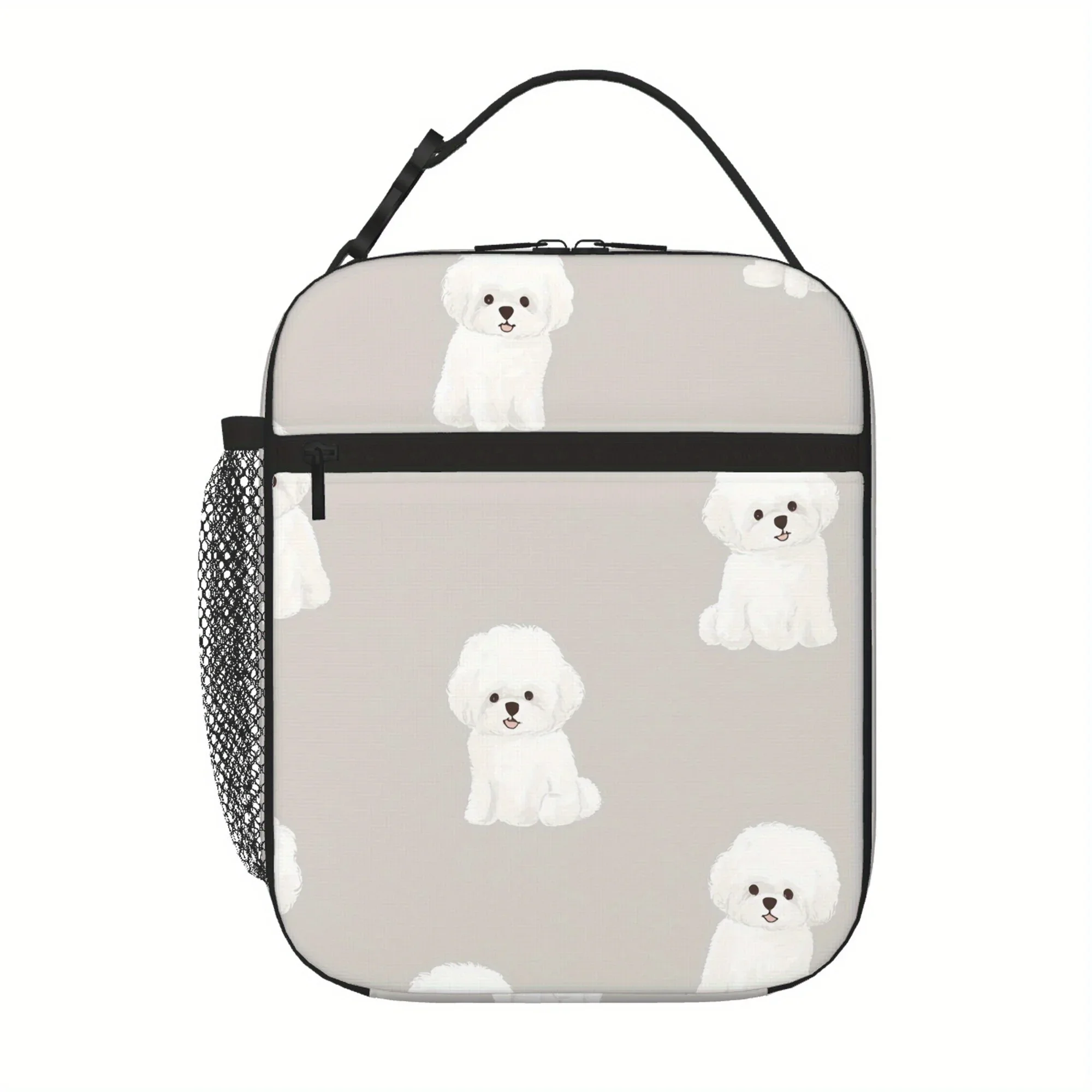 1pc an Insulated Bag Featuring a Bichon Frise Design, Not Intended for Food Contact, Ideal for Home, Dining Establishments, Work