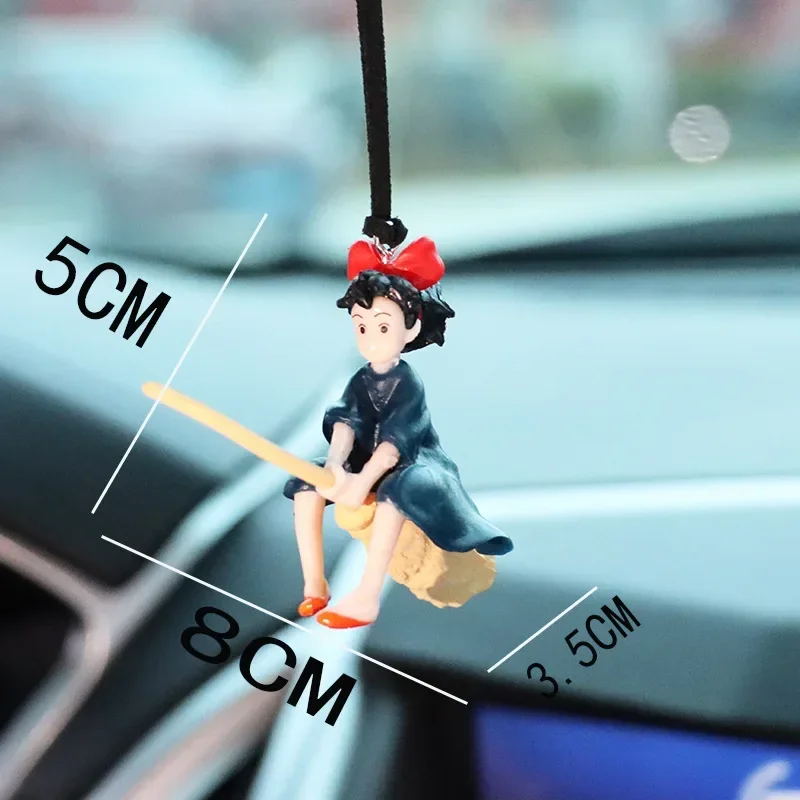 Car Ornament Broom Girl Magical Witch Hanging Pendant Broomstick Girl Swing Interior Hanging Decoration Interior Accessories