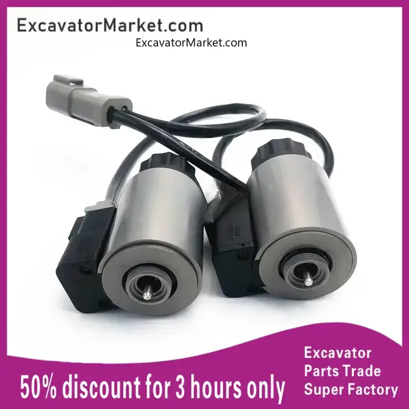 For excavator For Komatsu WA200WA32 WA380 Loader  Solenoid Valve Coil UC1026029415 Plug High Quality Accessories