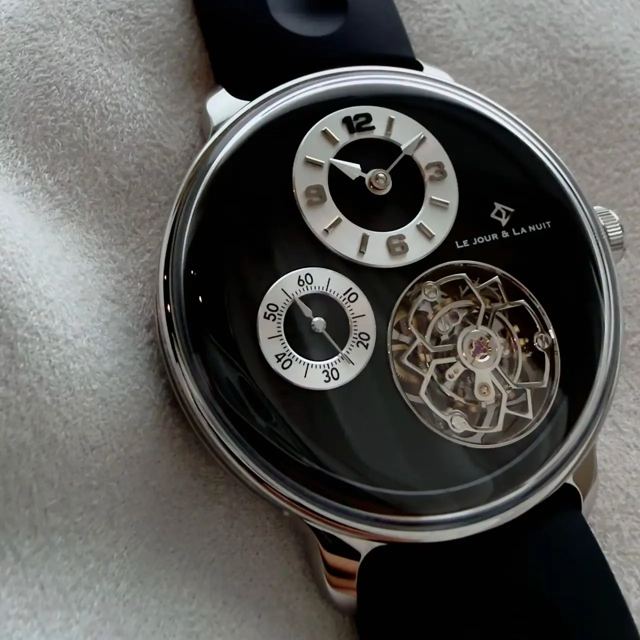 Le Jour & La Nuit Orbital Series M1 Cal.055N Manual Tourbillon Mechanical Watch Unisex Luxury Timepiece