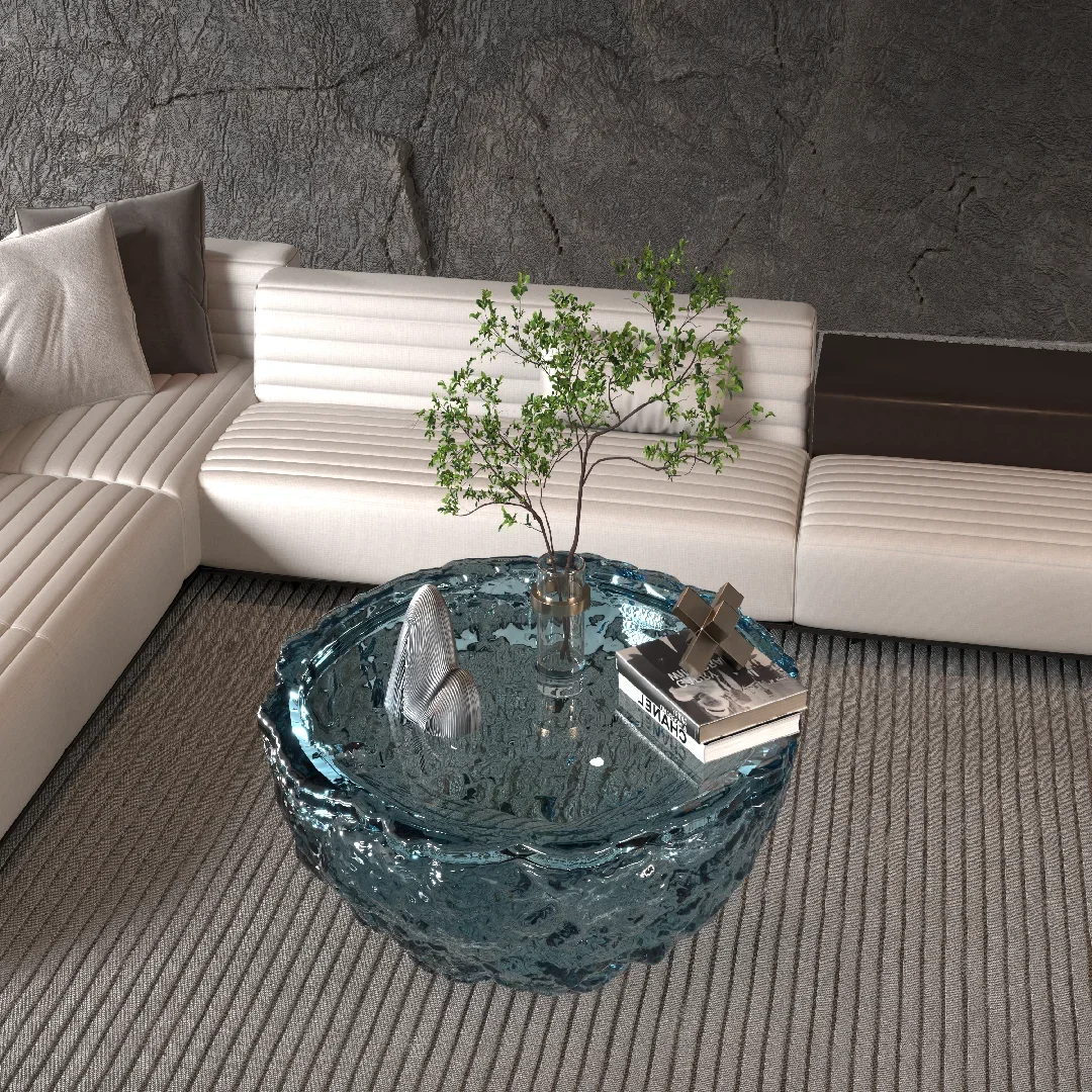 Le increspature dell'acqua blu sono adatte per ville/appartamenti con dimensioni e colori personalizzabili