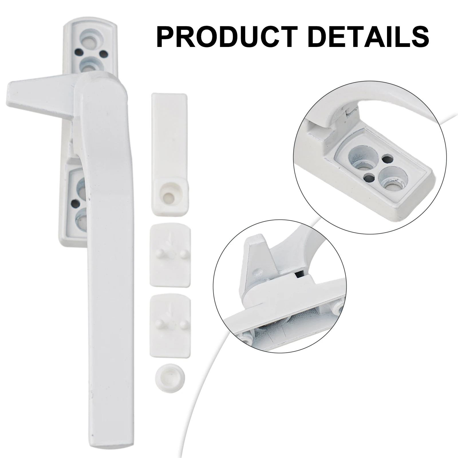 Handle For Window Left Right Hand Aluminum Alloy External Flat Handle For Window Durability And Practicality Window Hardware