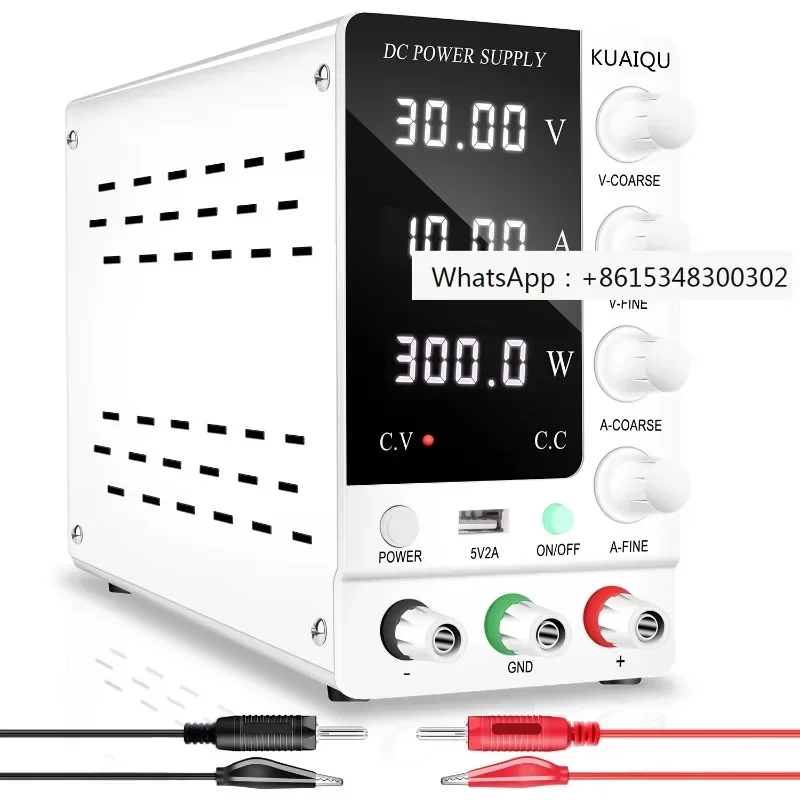 New Arrival Kuaiqu SPS-C3010 30V 10A 300W Adjustable Lab Bench Dc Regulated Power Supply