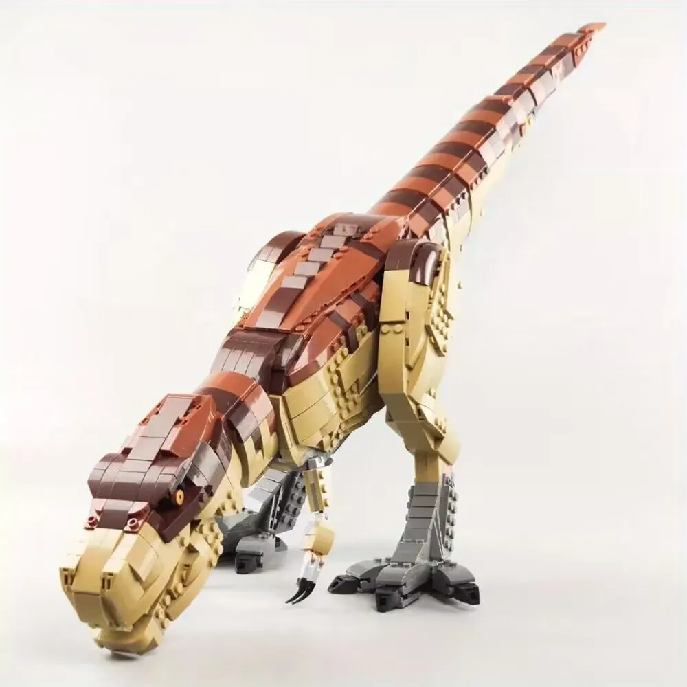 Em estoque dinossauros T. rex moc bloco de construção modelo jurassic park world brinquedo presentes de aniversário natal 3120 peças 75936