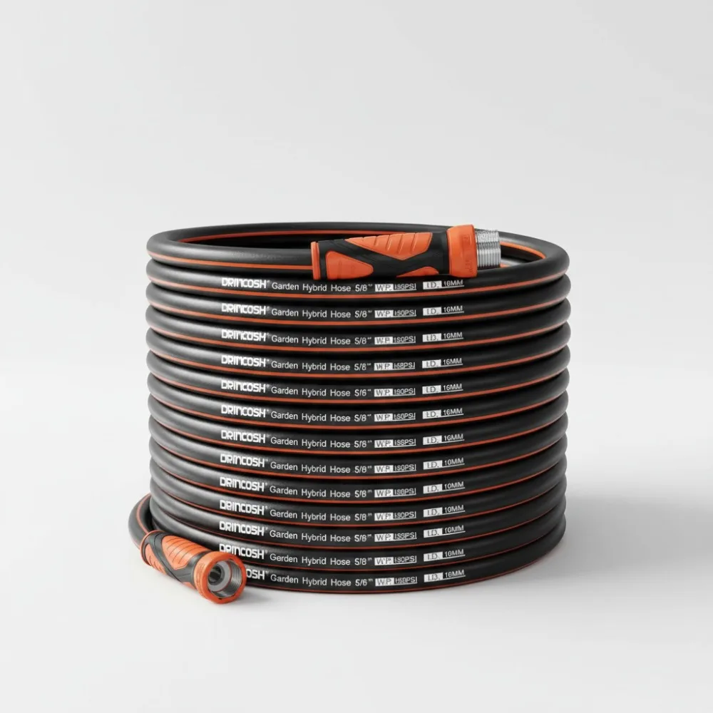 

100FT Heavy Duty Garden Hose 5/8" Lightweight Flexible Kink-Free Leak-Proof Easy Storage for Yard Lawn Care