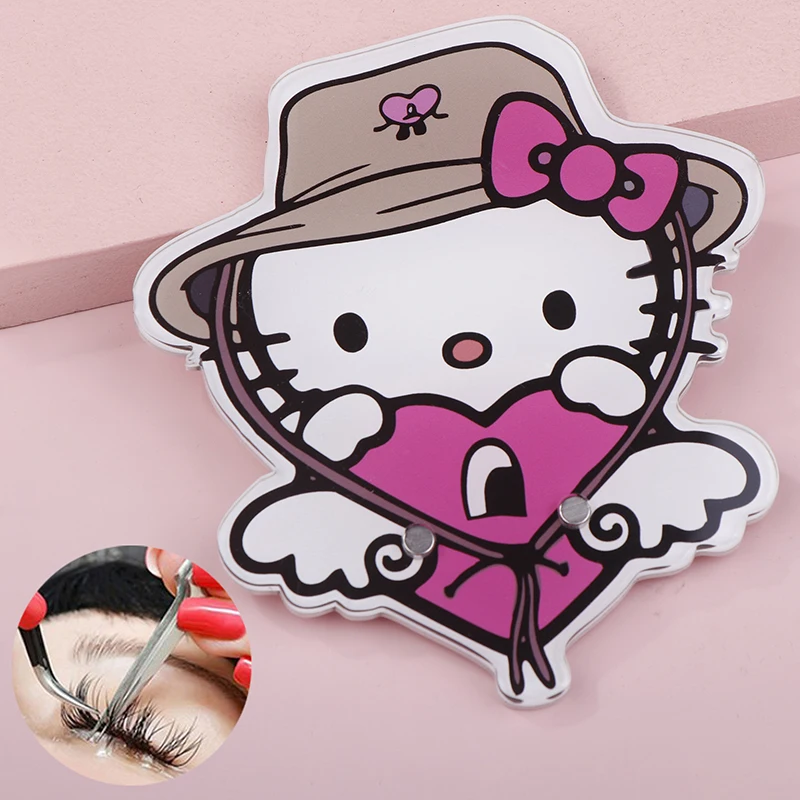 

Sanrio Hello Kitty Shape Magnetic Suction False Lashes Tray Holder Acrylic Eyelash Extension Display Board Makeup Tools 11 sold