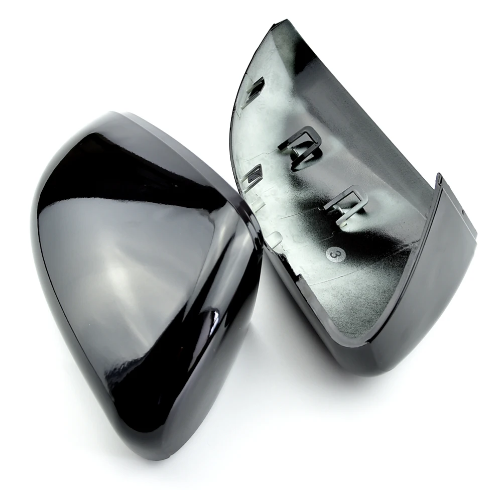 2 шт. крышки боковых автомобильных зеркал для VW Golf 6 GTI Golf 6 R R20 Touran пара крыльев зеркала заднего вида накладка на крышку черная