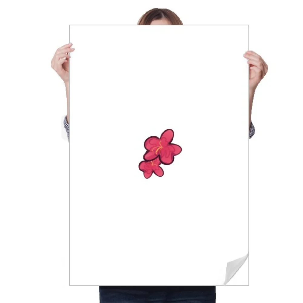 

Korea Hibiscus Flowers Botany Sticker Decoration Poster Playbill Wallpaper Window Decal
