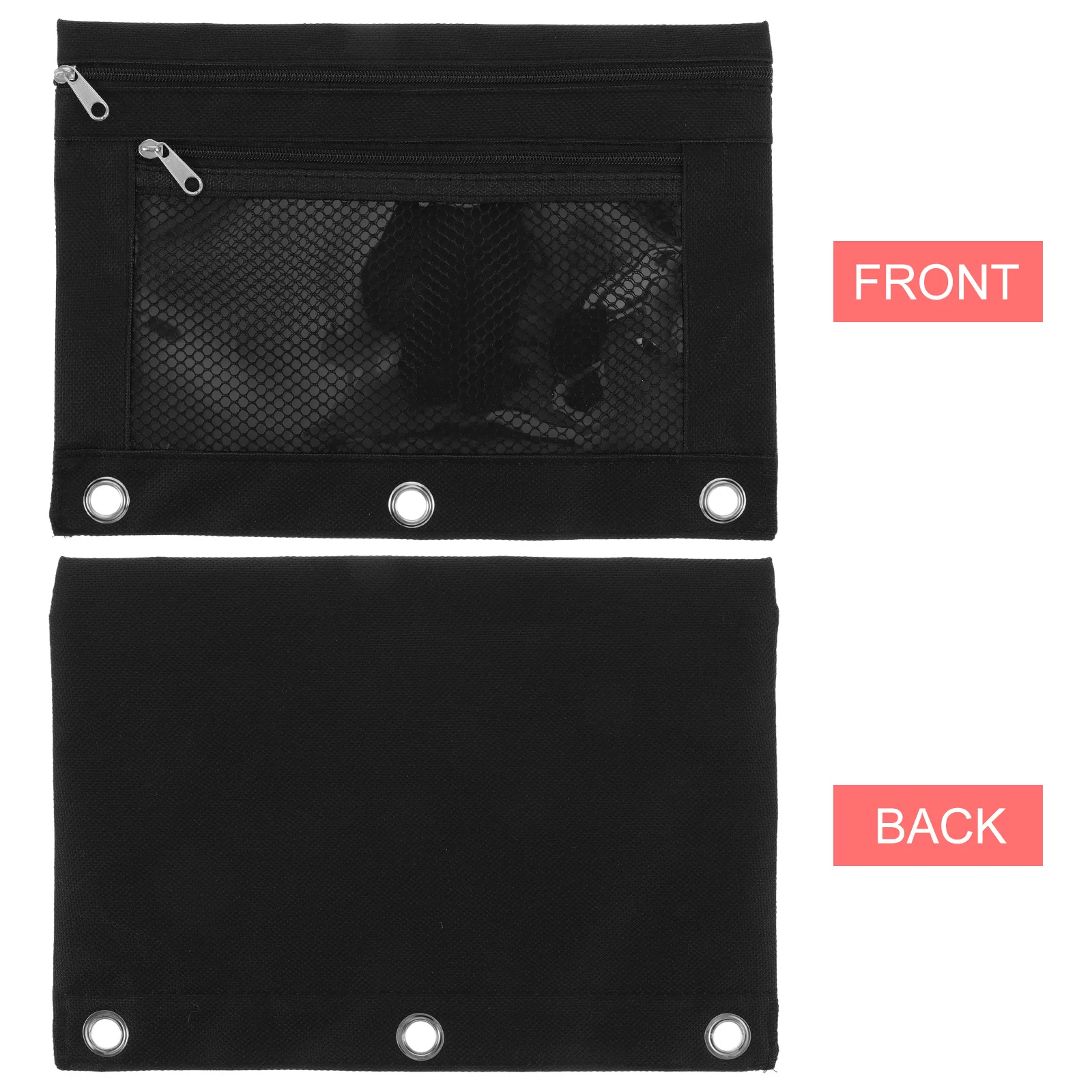 

Pencil Case Binder Pencils Pouch Eye Mesh Small Oxford Cloth Office Supplies Bags Zipper with