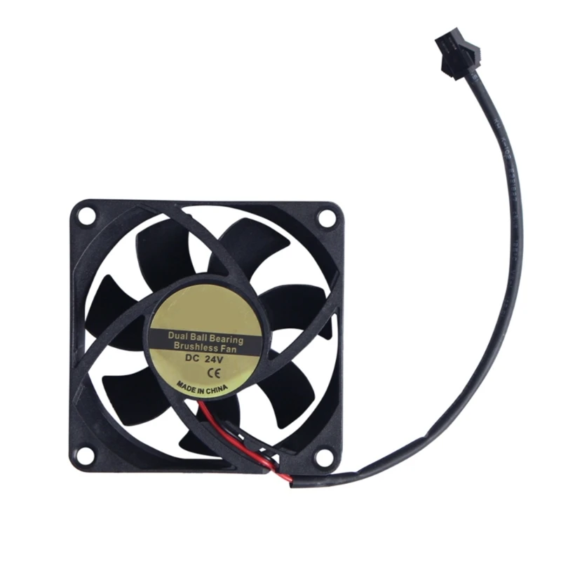 20CB 70x70x25MM 24V Cooling Fan Replacement Double Bearing Coolers Fan 5000RPM High Speed 3D Printer Cooling Radiator Fan