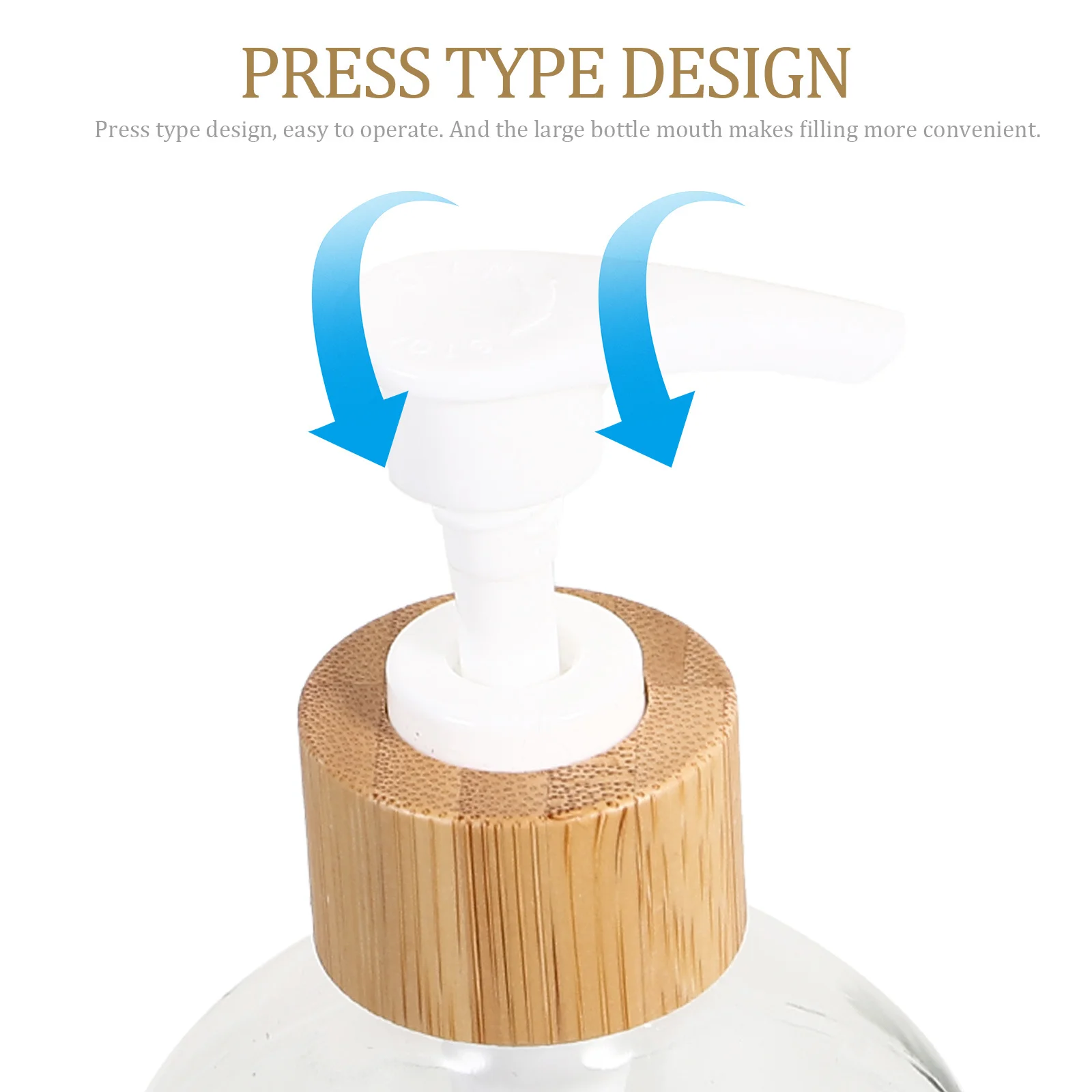 

1Set Manual Lotion Dispenser Empty Bottles for Lotion Dish Soap Shampoo Body Wash Home Hotel Bathroom Use Glass Soap Dispenser