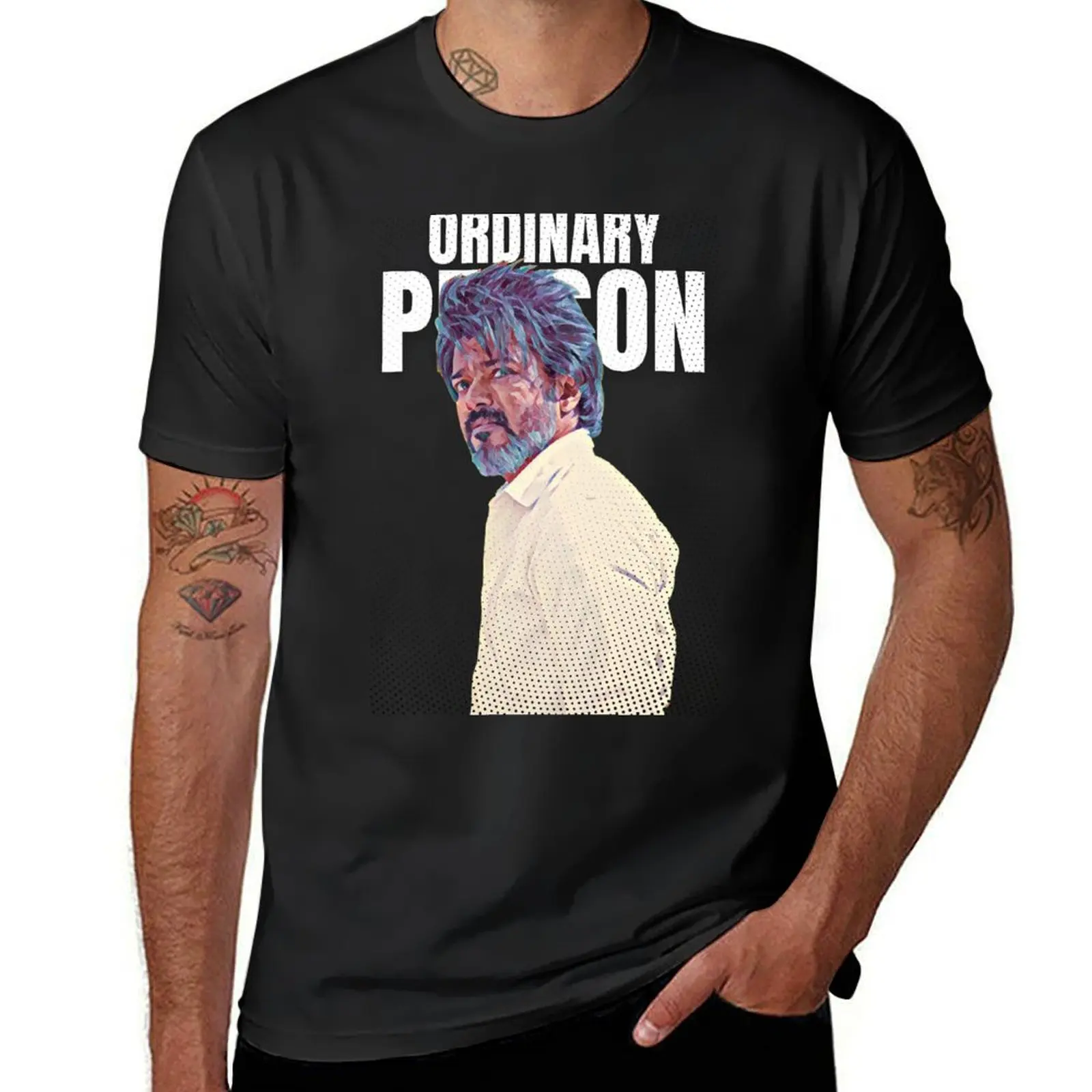 Leo Thalapathy Vijay movie Ordinary person song T-Shirt sweat vintage clothes funnys designer t shirt men