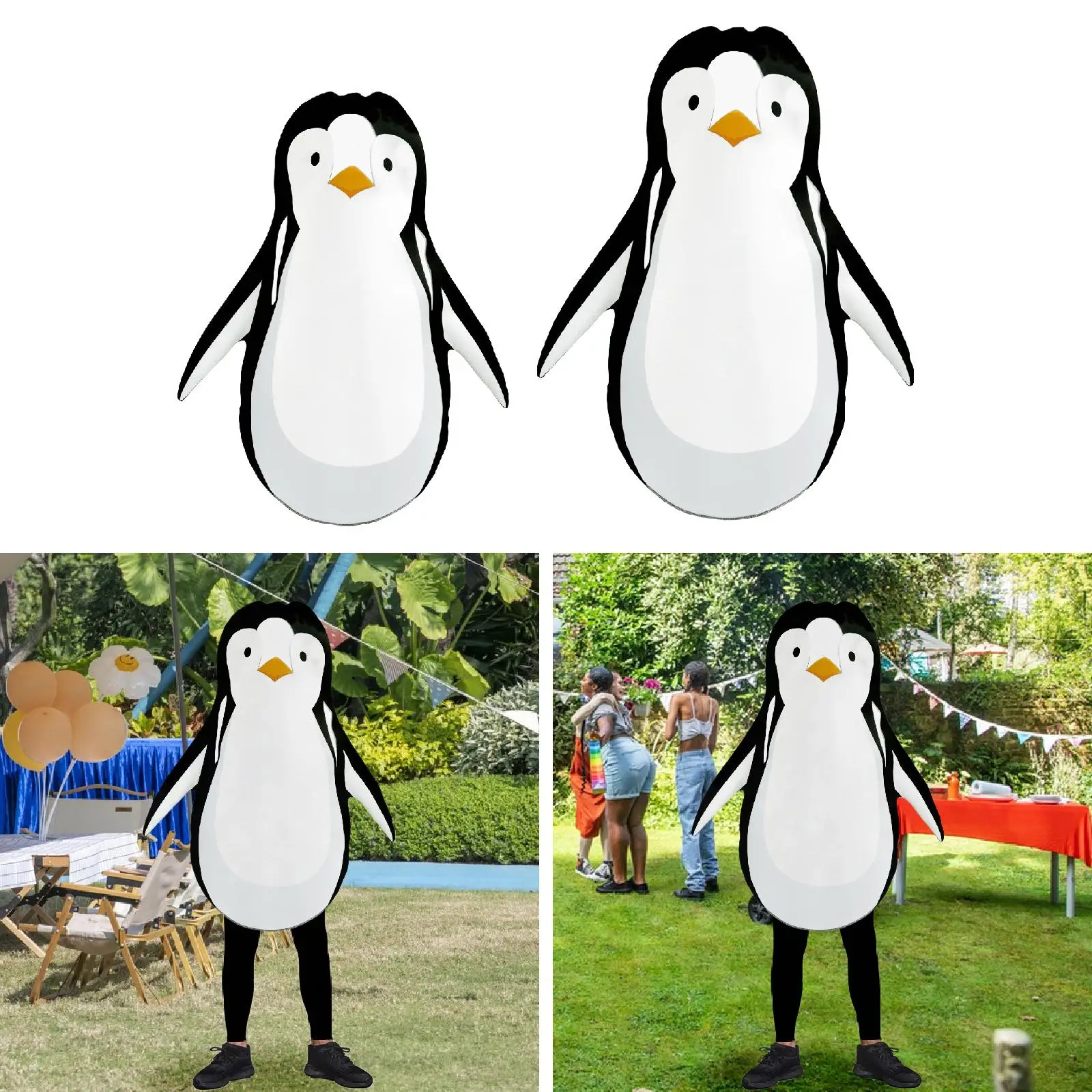 

Cosplay Outfit Decor Comfortable Penguin Costume for Fancy Dress Family Friends Animal Themed Party Stage Performance Role Play