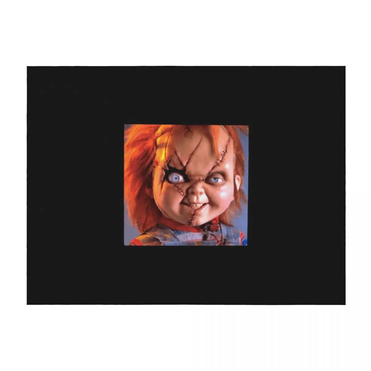 

Bride Of Chucky- Chucky Close Up Throw Blanket Luxury Throw Blankets For Bed funny gift Shaggy Blankets