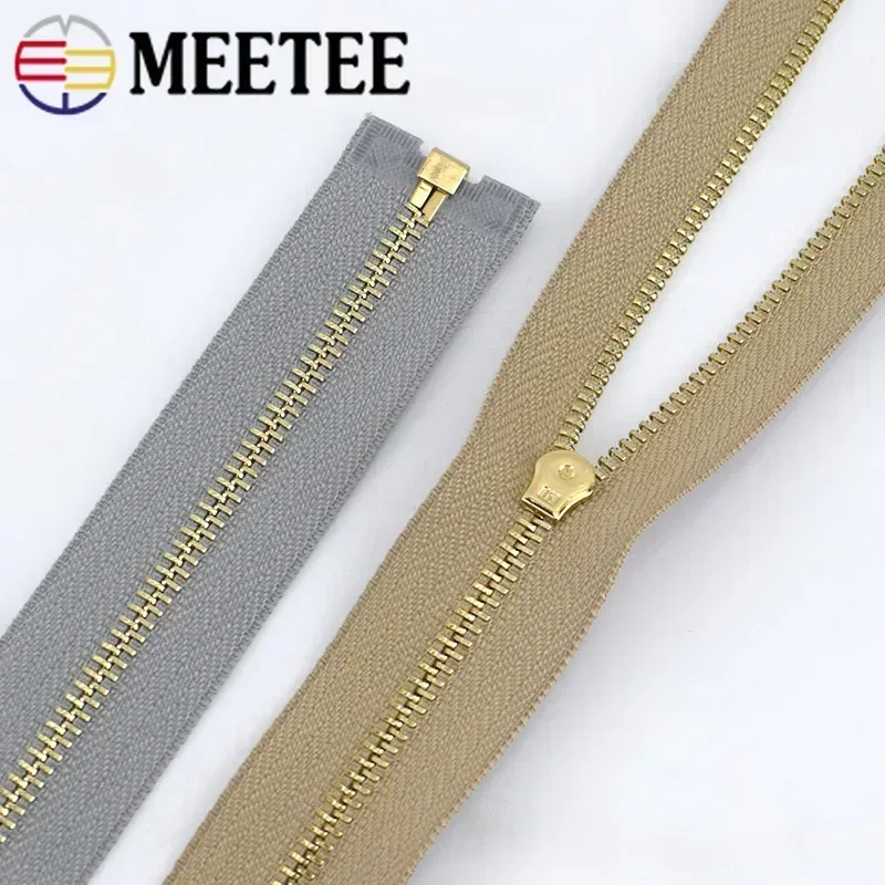 3Pcs Meetee 3# Metal Zippers 15-30cm Close-End 40-70cm Open-End Zips Garment Bag Decor Zipper Reapir Kit DIY Sewing Accessories