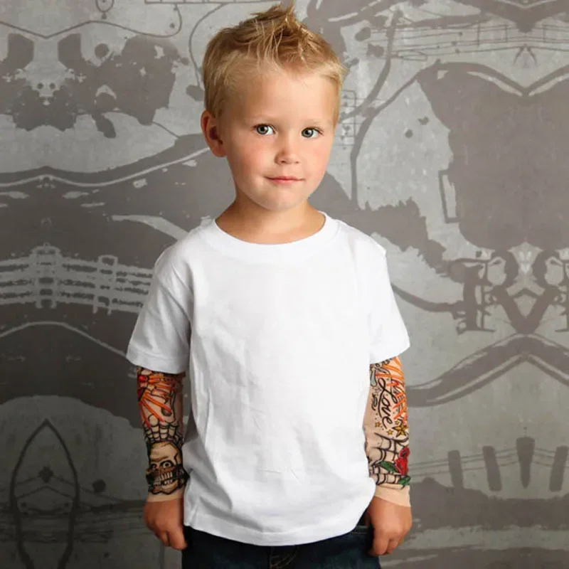 Novità Tattoo abbigliamento per bambini T-Shirt per ragazzi T-Shirt per ragazzi a maniche lunghe in cotone primavera autunno T-Shirt per bambini 2-7