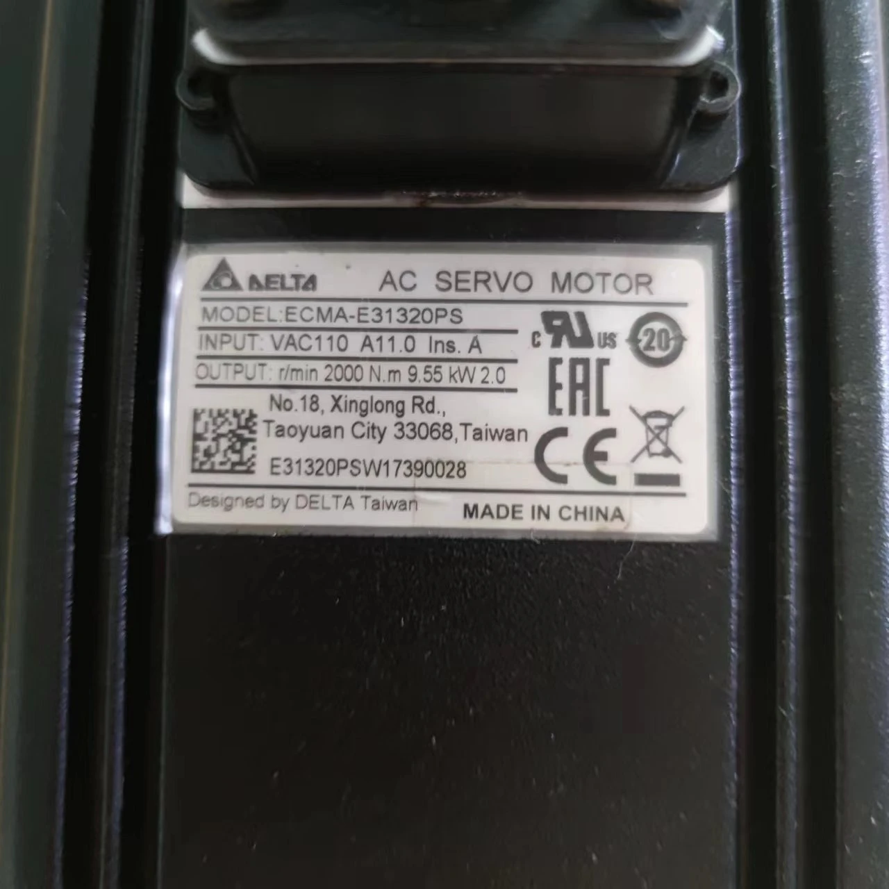 Set motore servoazionamento Delta da 2000 Watt ASD-A2023-AB/ECMA-E31320PS