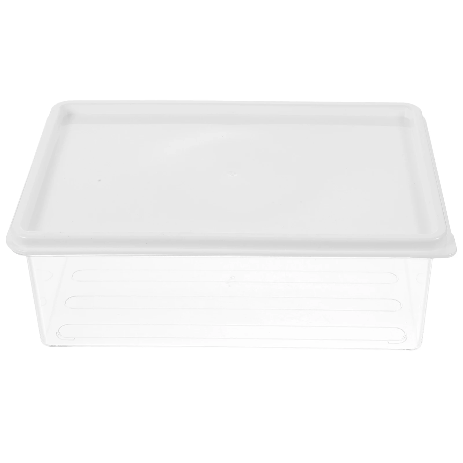 

Meat Fresh-keeping Box 550ml PE Clear Sealed Lid Bacon Container Fridge Organizer Kitchen Refrigerator Storage Box