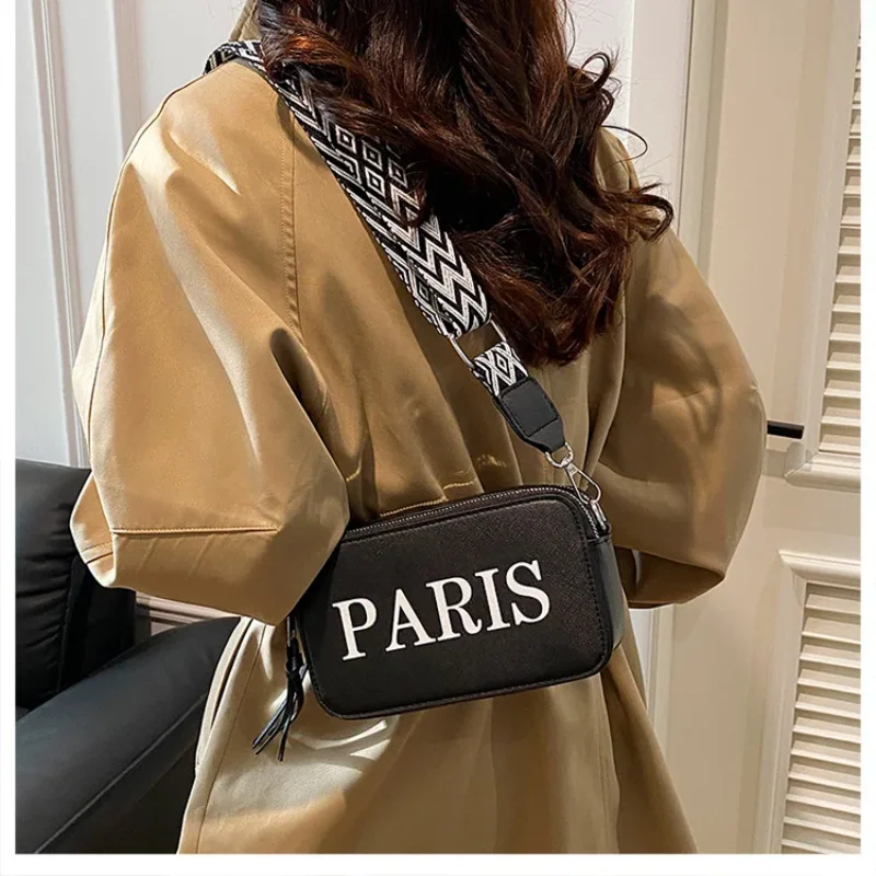 حقيبة كروس بسيطة بسعر خاص لعام 2025 - محفظة مربعة صغيرة، حمل متعدد الاتجاهات، واسعة وأنيقة، أساسية لخريف وشتاء