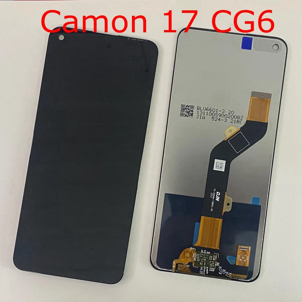 For Tecno Camon 17 Pro CG8 CG8h LCD Display Touch Screen Assembly Digitizer Replacement LCD Camon17 CG6j Camon 17P CG7 CG7n lcd